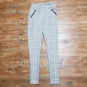 Streetwear Society Jeggings Medium Plaid Contemporary Modern Pants
